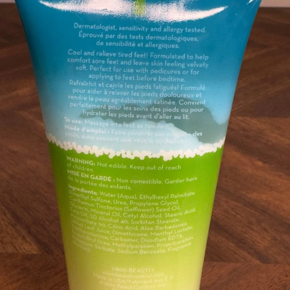 BeautiControl‎ Margarita Foot Creme 5.3 oz Cooling Foot Lotion New